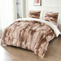Pilotă Cocolino cu Blăniță 200x230 cm + 2 Fețe de Pernă 50x70 cm, Model Degrade, Multicolor