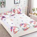 Husa de pat din Finet cu Elastic cu 2 fete de perna 180x200 , C915