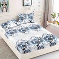 Husa de pat din Finet cu Elastic cu 2 fete de perna 180x200 , C870