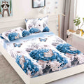 Husa de pat din Finet cu Elastic cu 2 fete de perna 180x200 , C882