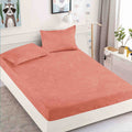 Husa de pat din Finet cu Elastic cu 2 fete de perna 180x200 , C909