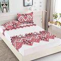 Husa de pat din Finet cu Elastic cu 2 fete de perna 180x200 , C963