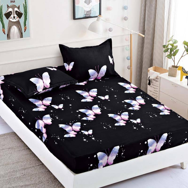 Husa de pat din Finet cu Elastic cu 2 fete de perna 180x200 , C973