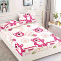 Husa de pat din Finet cu Elastic cu 2 fete de perna 90x200 , C995