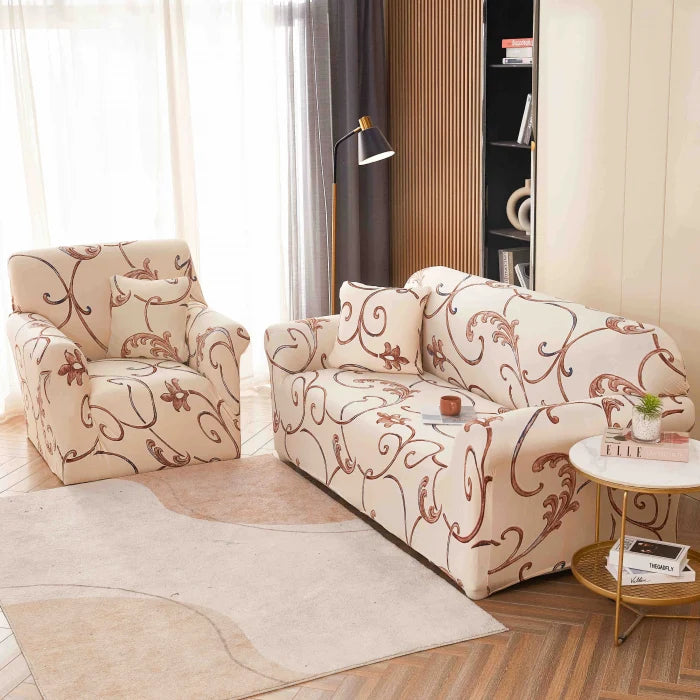 Husa Elastica Pentru Canapea din Lycra 3 Locuri - Crem C710