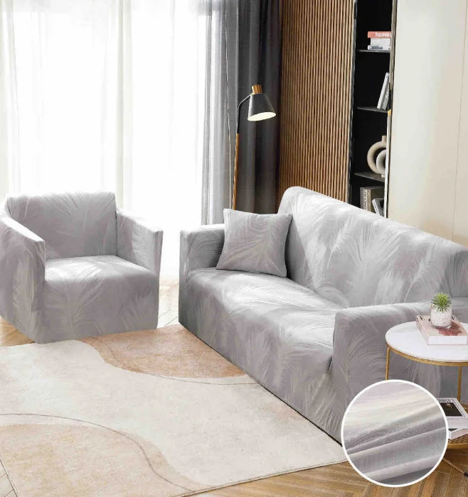 Husa Elastica Pentru Canapea din Lycra 3 Locuri - Gri Deschis C738