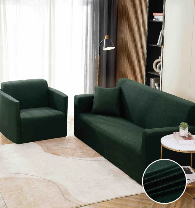 Husa Elastica Pentru Canapea din Lycra 3 Locuri - Verde C729