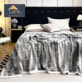 Jojo Home Patura Dubla cu Blanita, Model Plusat, Super Moale, Gri C604