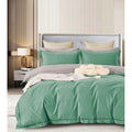 Lenjerie bumbac 100% cu 4 piese pentru pat dublu Super Design Pucioasa  C1370