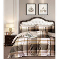 Lenjerie bumbac 100% cu 4 piese pentru pat dublu Super Design Pucioasa C1375
