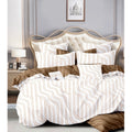 Lenjerie bumbac 100% cu 4 piese pentru pat dublu Super Design Pucioasa C1376