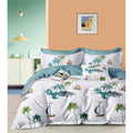 Lenjerie bumbac 100% cu 4 piese pentru pat dublu Super Design Pucioasa C1378
