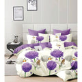 Lenjerie bumbac 100% cu 4 piese pentru pat dublu Super Design Pucioasa  C1379