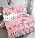 Lenjerie de pat, 1 persoana, Bumbac Finet, 4 piese Jojo C389