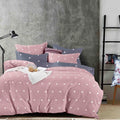 Lenjerie de pat, 1 persoana, Bumbac Finet, 4 piese Jojo C410