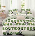 Lenjerie de pat, 1 persoana, Bumbac Finet, 4 piese Jojo C421