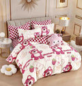 Lenjerie de pat, 1 persoana, Bumbac Finet, 4 piese Jojo C431