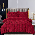 Lenjerie de pat dublu, Bumbac cu Pliuri, 6 piese, Jojo Home C342