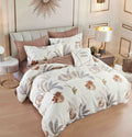 Lenjerie de pat dublu, Bumbac finet, 6 Piese, Jojo Home C219