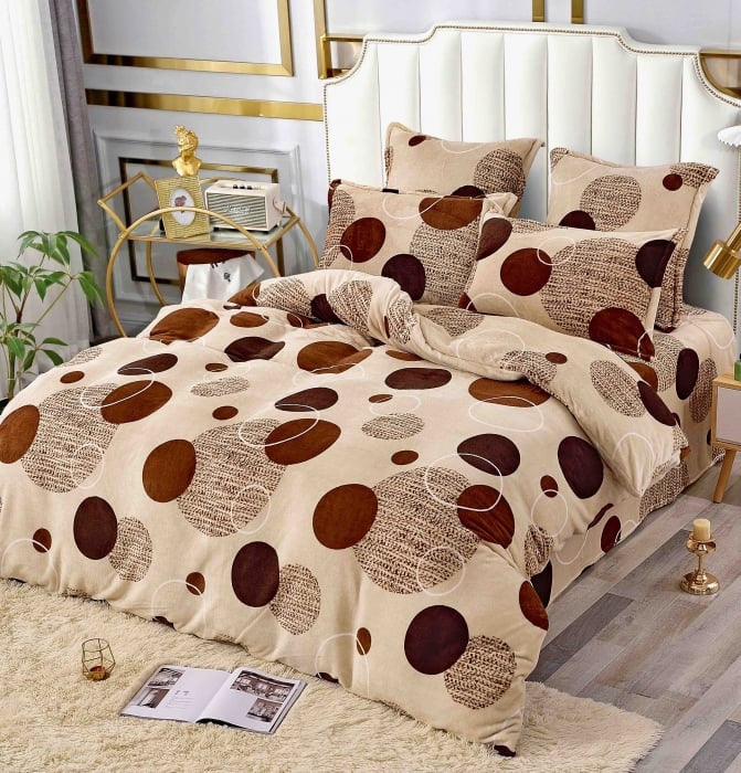 Lenjerie de Pat Dublu Cocolino 6 piese, JOJO- HOME C228