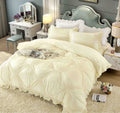 Lenjerie Din Catifea Cu Inimioare Brodate - 4 piese , JOJO HOME C269