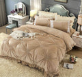 Lenjerie Din Catifea Cu Inimioare Brodate - 4 piese , JOJO HOME C268