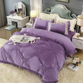 Lenjerie Din Catifea Cu Inimioare Brodate - 4 piese , JOJO HOME C274