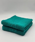 Set 2 Prosoape Bumbac 500 gr/mp, 50x90 cm, Dunga Greceasca, Verde C1127