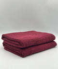 Set 2 Prosoape Bumbac 500 gr/mp, 70x130 cm, Dunga Greceasca, Grena C1198