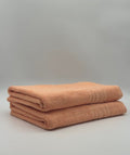 Set 2 Prosoape Bumbac 500 gr/mp, 70x130 cm, Dunga Greceasca, Portocaliu C1196