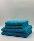 Set 4 Prosoape Bumbac 500 gr/mp, Dunga Greceasca, Turcoaz C1125
