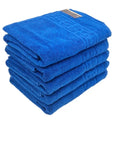 Set 5 Prosoape Bumbac 500 gr/mp, 70x130 cm, Dunga Greceasca, Albastru C1165
