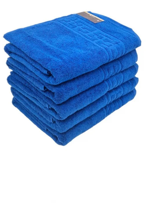 Set 5 Prosoape Bumbac 500 gr/mp, 70x130 cm, Dunga Greceasca, Albastru C1165